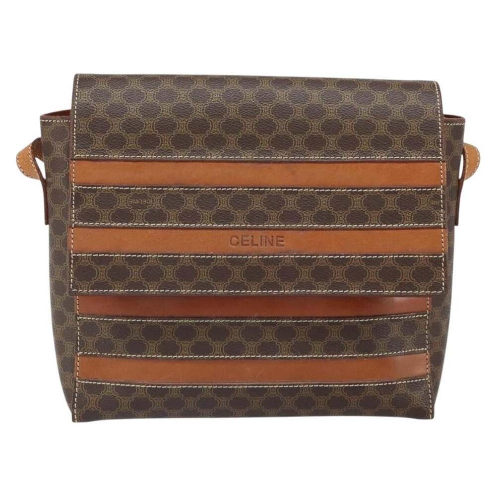 Celine Macadam Shoulder Bag Brown